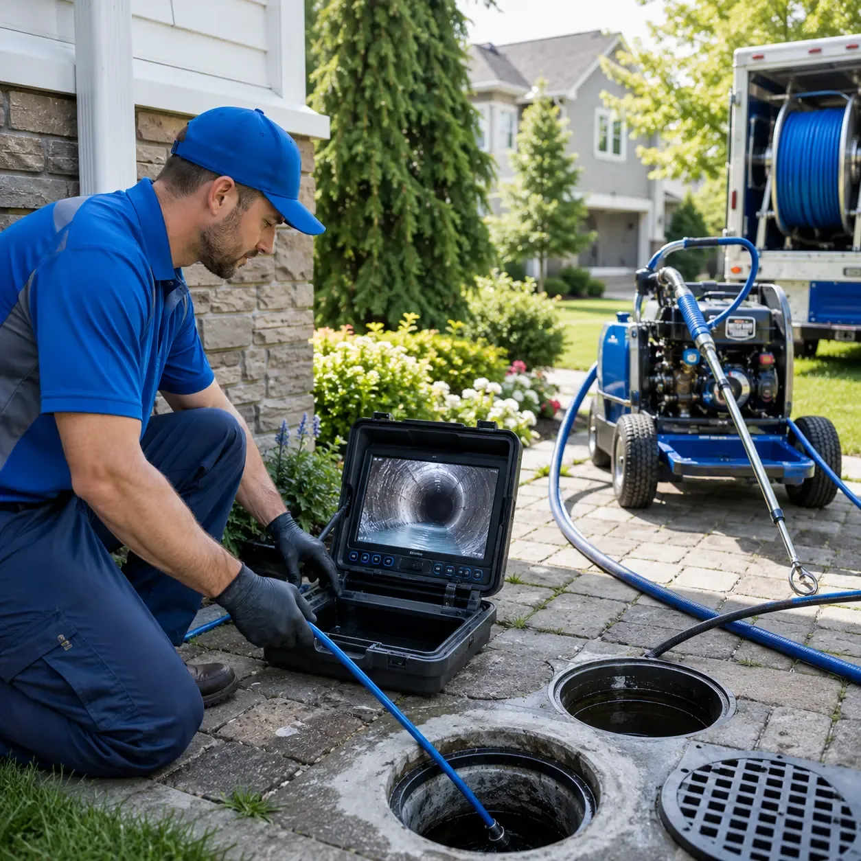 Outdoor drain cleaning professionals serving Pax, WV