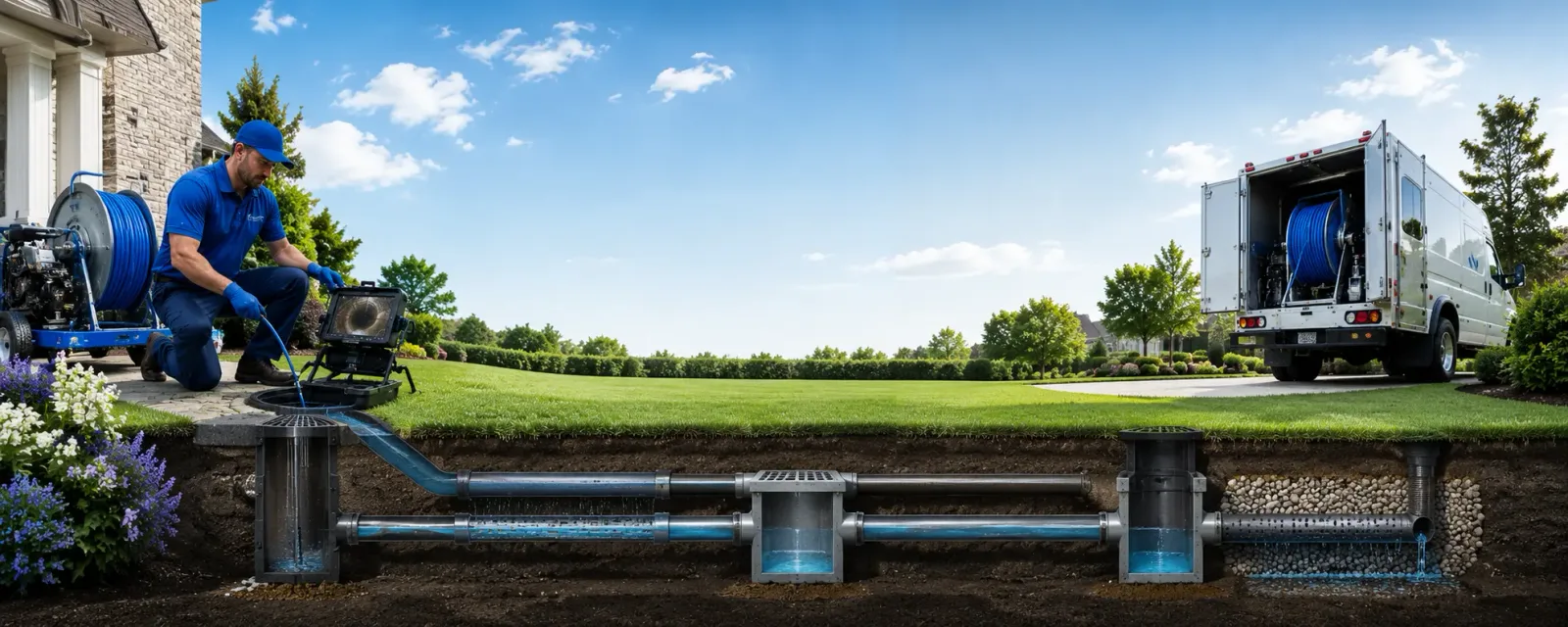 Outdoor drain cleaning information for Pax, WV